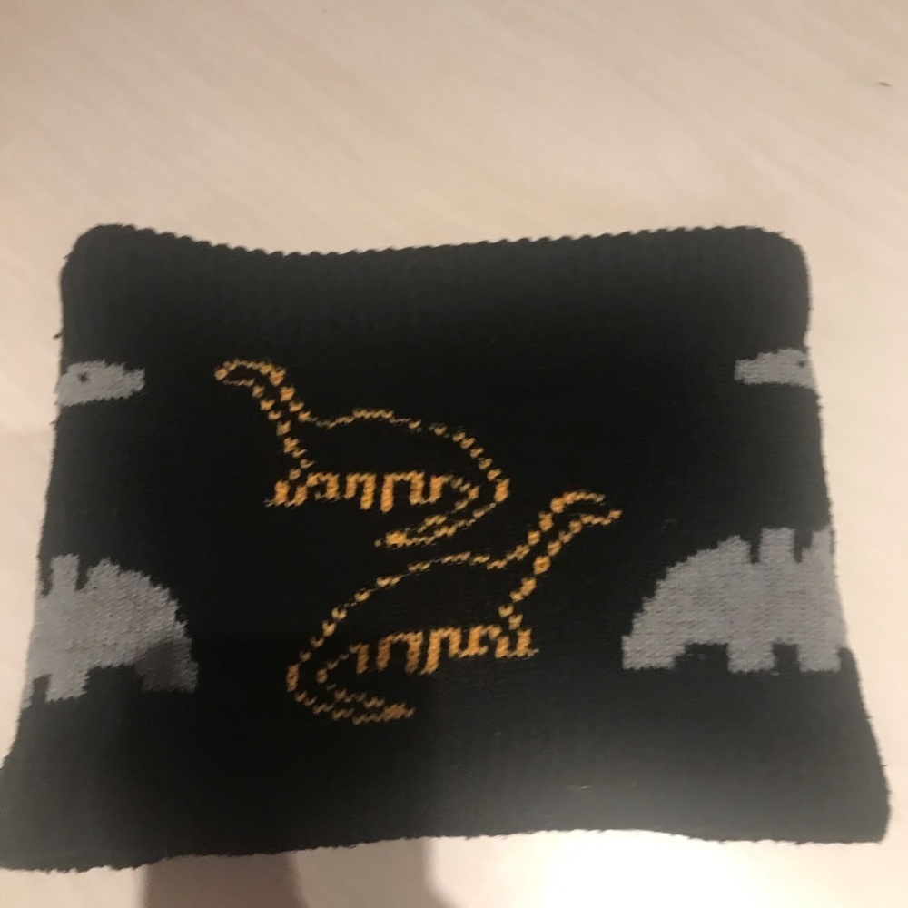 3/15$ Black and Gold Patterned Scarf neck warmers